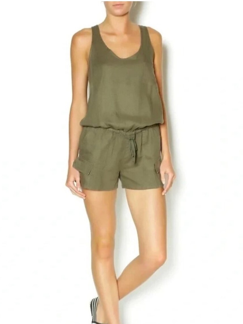 Joie Linen Cargo Romper